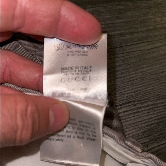 Gucci Men's Corduroy Pants in Light Gray - Picture 7 of 9